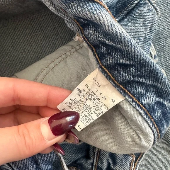 Tommy Jeans Vintage 90’s Straight Leg Baggy Jeans Size 31/34 EUC - Picture 5 of 7